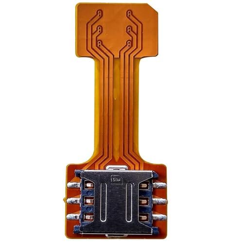 Hybrid Dual SIM Card Adaptor with 1 Micro SD Card and 2 Nano SIM Extension 